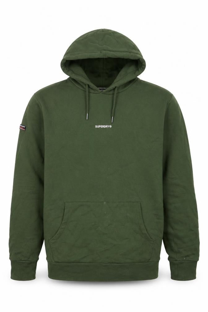 Superdry Men’s Green M Pullover Hooded Logo Sweatshirt Hoodie