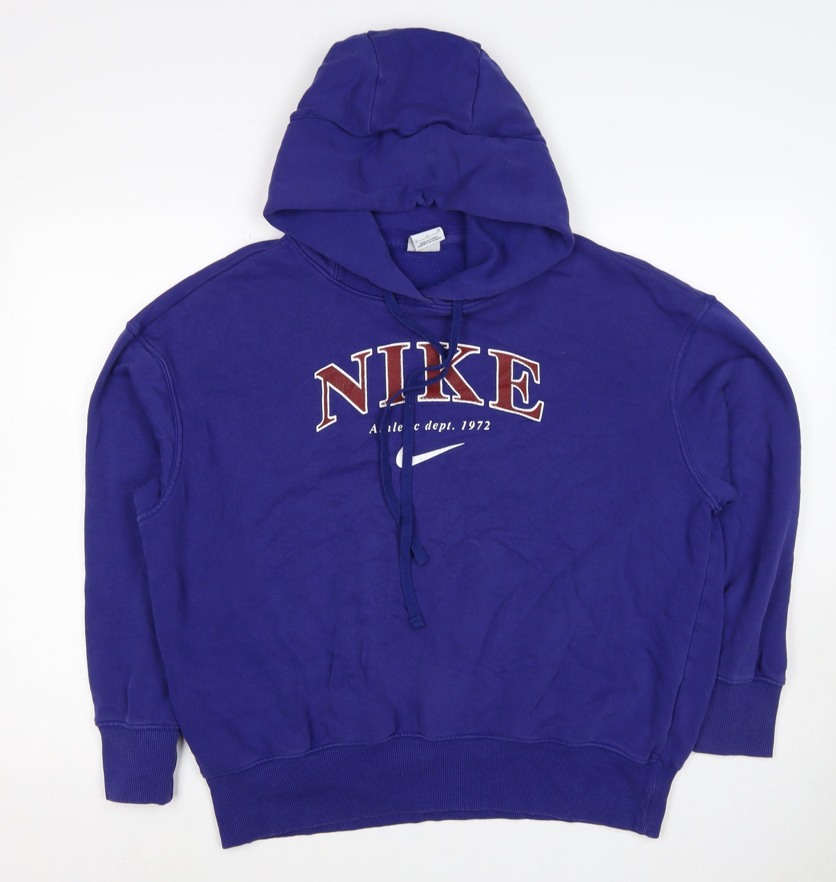 Nike Women’s Blue S Pullover Hoodie Logo Graphic Fleece