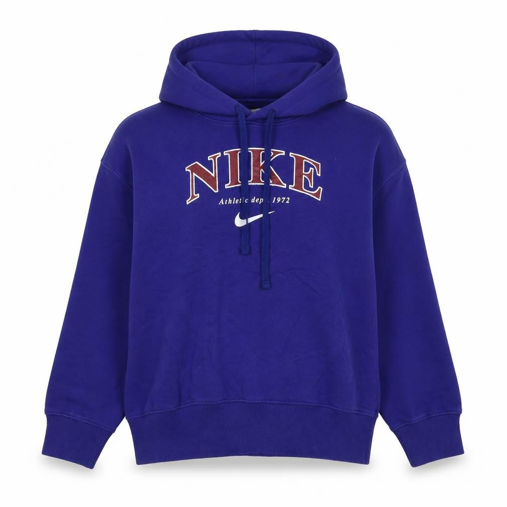 Nike Women’s Blue S Pullover Hoodie Logo Graphic Fleece