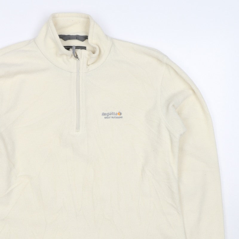 Regatta Women Ivory UK 12 1/4 Zip Fleece Sweatshirt Pullover