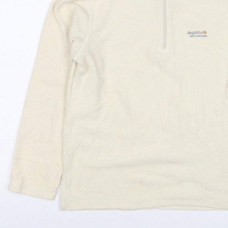 Regatta Women Ivory UK 12 1/4 Zip Fleece Sweatshirt Pullover
