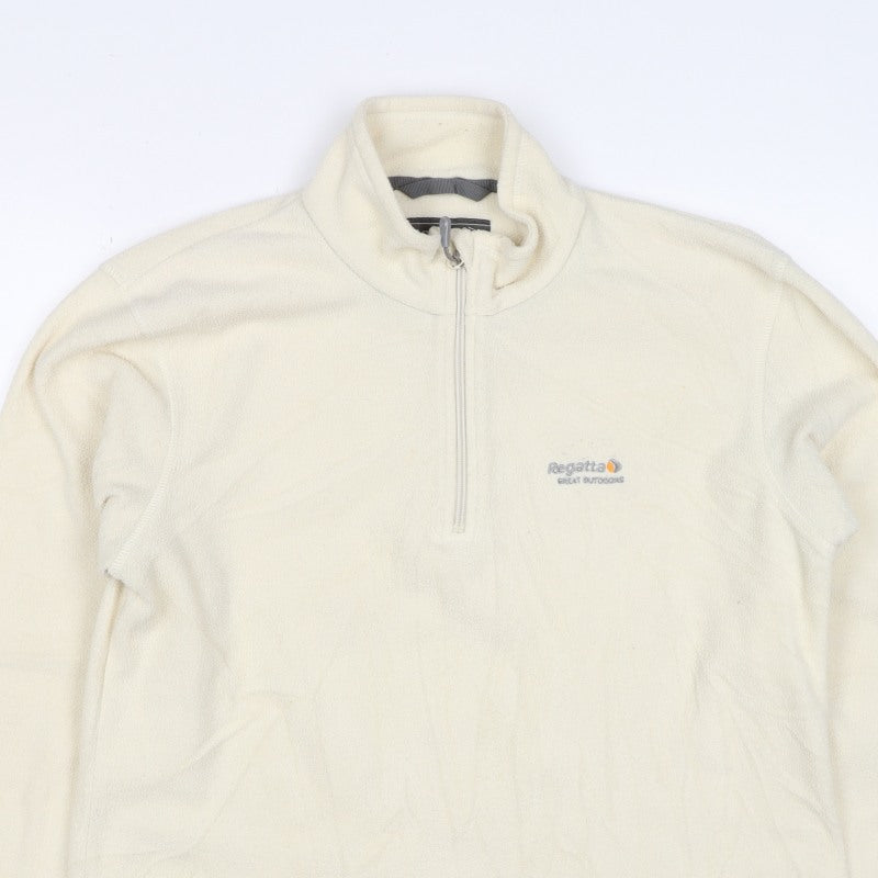 Regatta Women Ivory UK 12 1/4 Zip Fleece Sweatshirt Pullover
