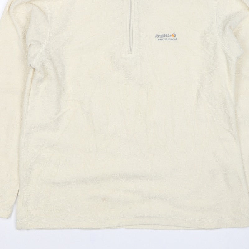 Regatta Women Ivory UK 12 1/4 Zip Fleece Sweatshirt Pullover