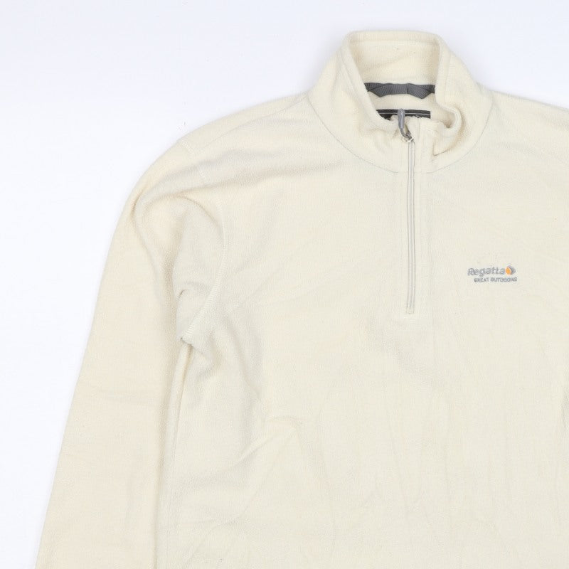 Regatta Women Ivory UK 12 1/4 Zip Fleece Sweatshirt Pullover