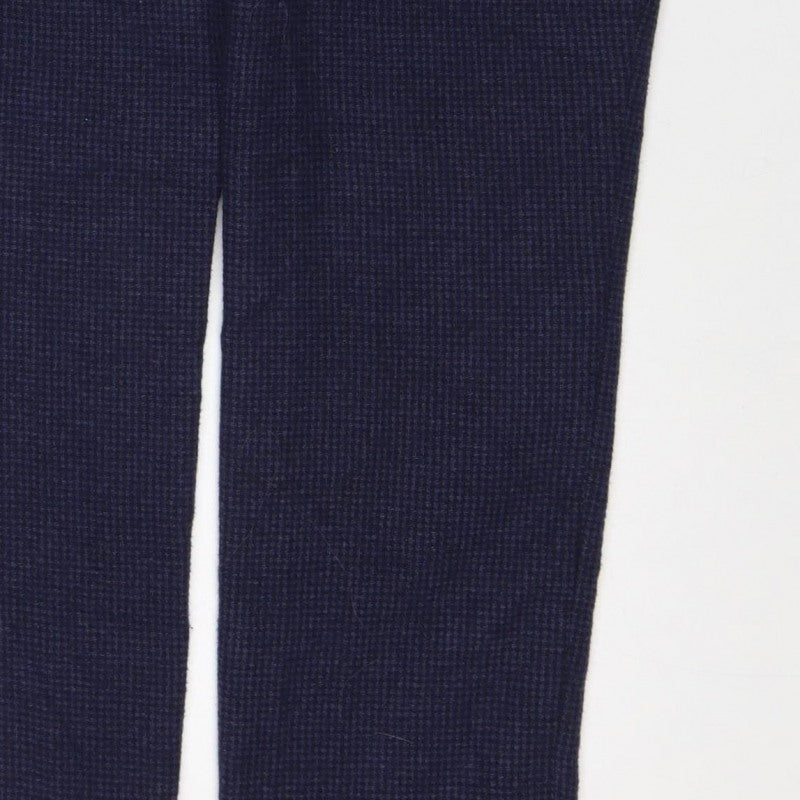 ASOS Women’s Navy Check Straight Trousers W32 L32