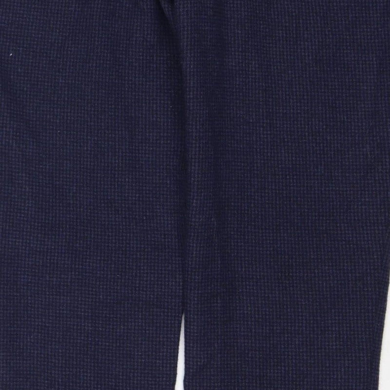 ASOS Women’s Navy Check Straight Trousers W32 L32