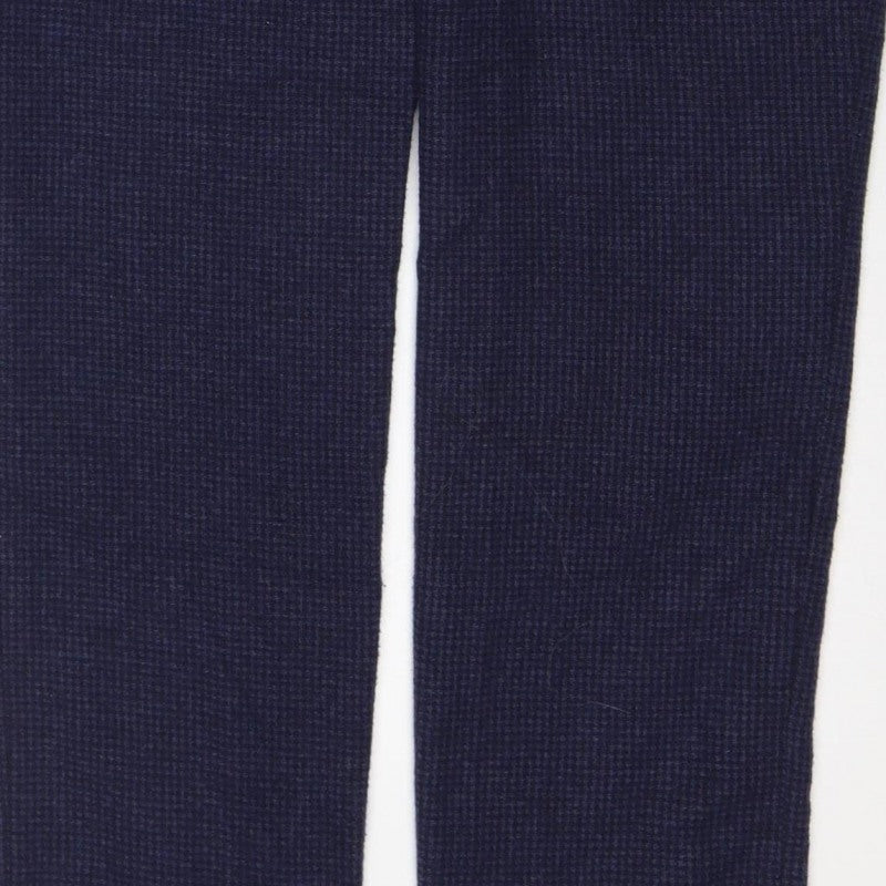 ASOS Women’s Navy Check Straight Trousers W32 L32