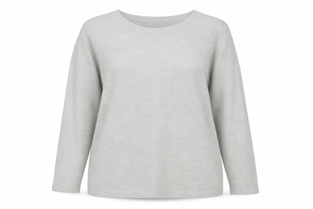Marks & Spencer Women Grey UK 14 100% Cashmere Crew Neck Jumper
