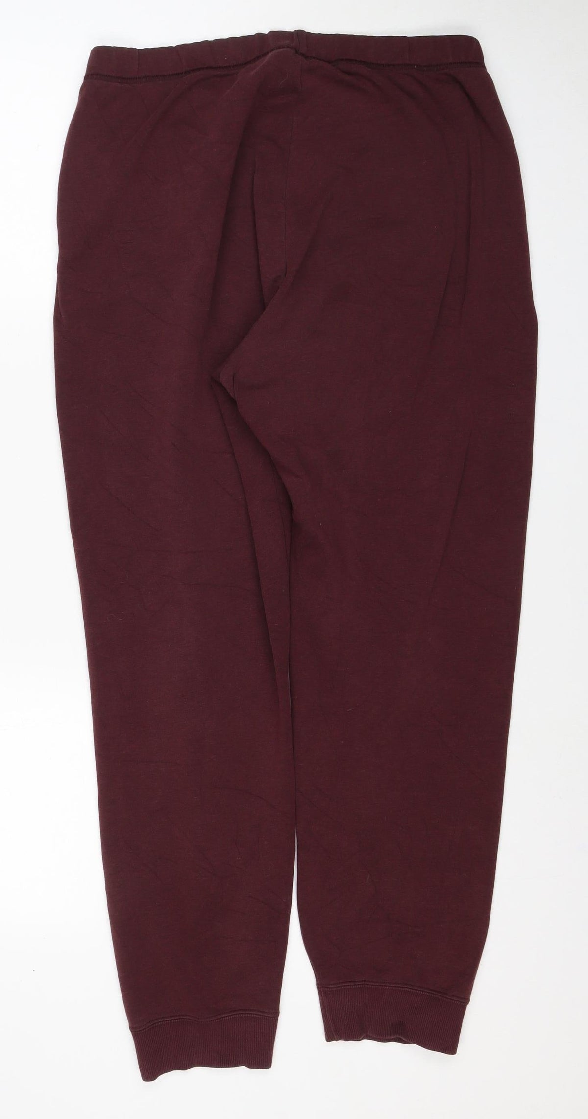 UNIQLO Men Red L Jogger Sweatpants Elastic Waist Cotton