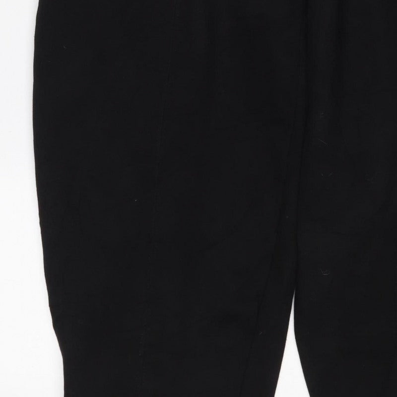 Zara Women's Black L Elastic Waist Jogger Track Pants