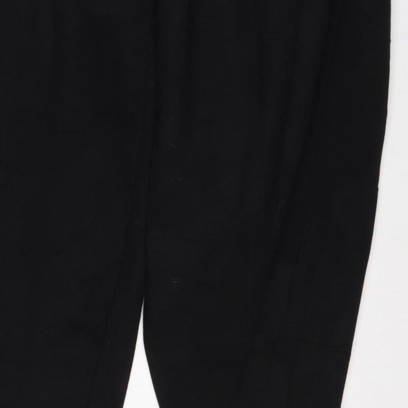 Zara Women's Black L Elastic Waist Jogger Track Pants