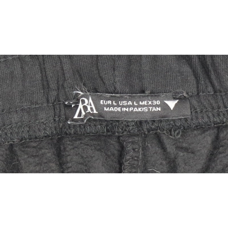 Zara Women's Black L Elastic Waist Jogger Track Pants