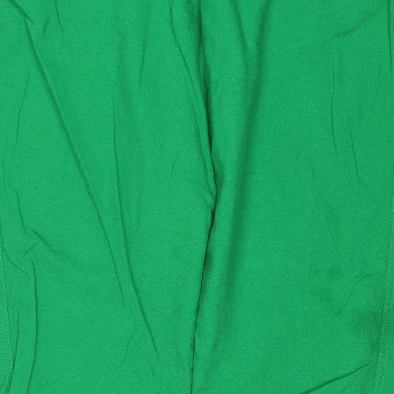 Marks & Spencer Women Green Size 16 Relaxed Wide Leg Drawstring Trousers