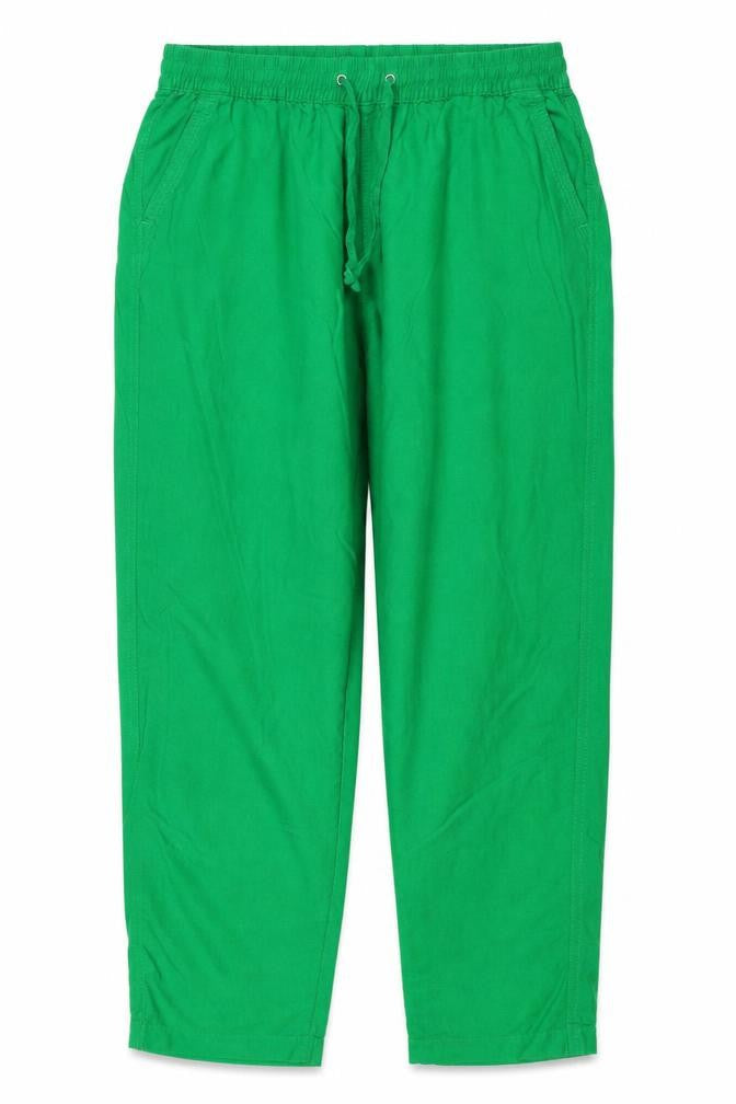 Marks & Spencer Women Green Size 16 Relaxed Wide Leg Drawstring Trousers