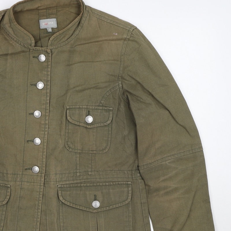 Per Una Women’s Green UK 14 Military Utility Button Jacket