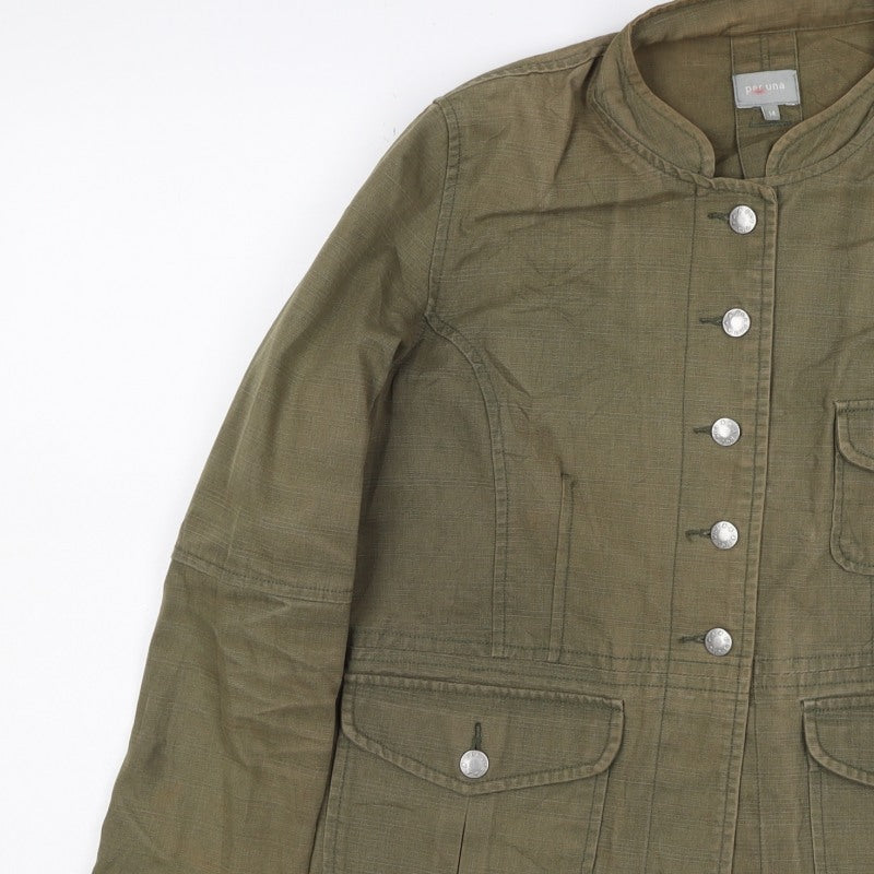 Per Una Women’s Green UK 14 Military Utility Button Jacket
