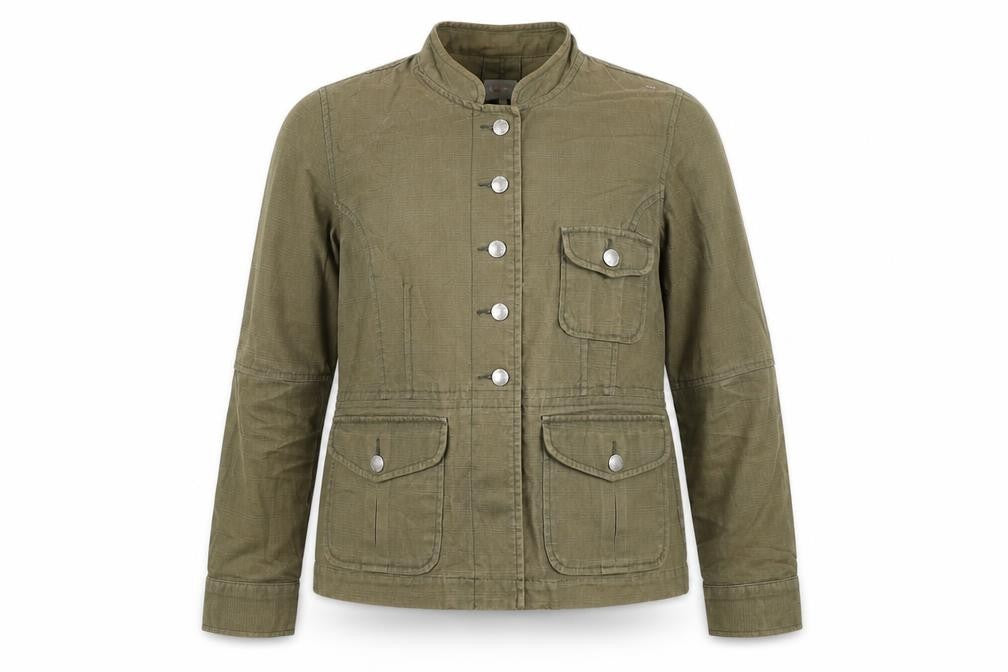 Per Una Women’s Green UK 14 Military Utility Button Jacket