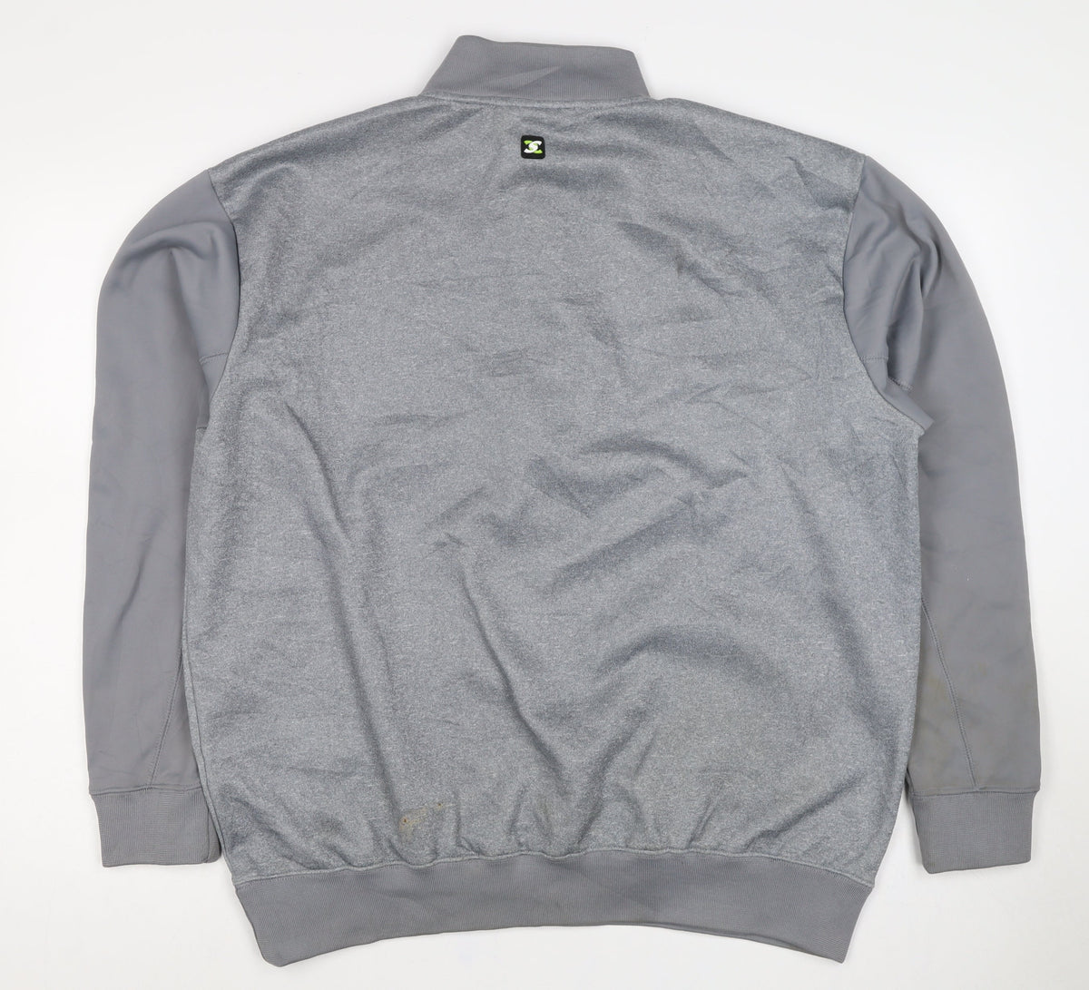 Stuburt Men’s Grey XL 1/4 Zip Golf Sweatshirt Mock Neck