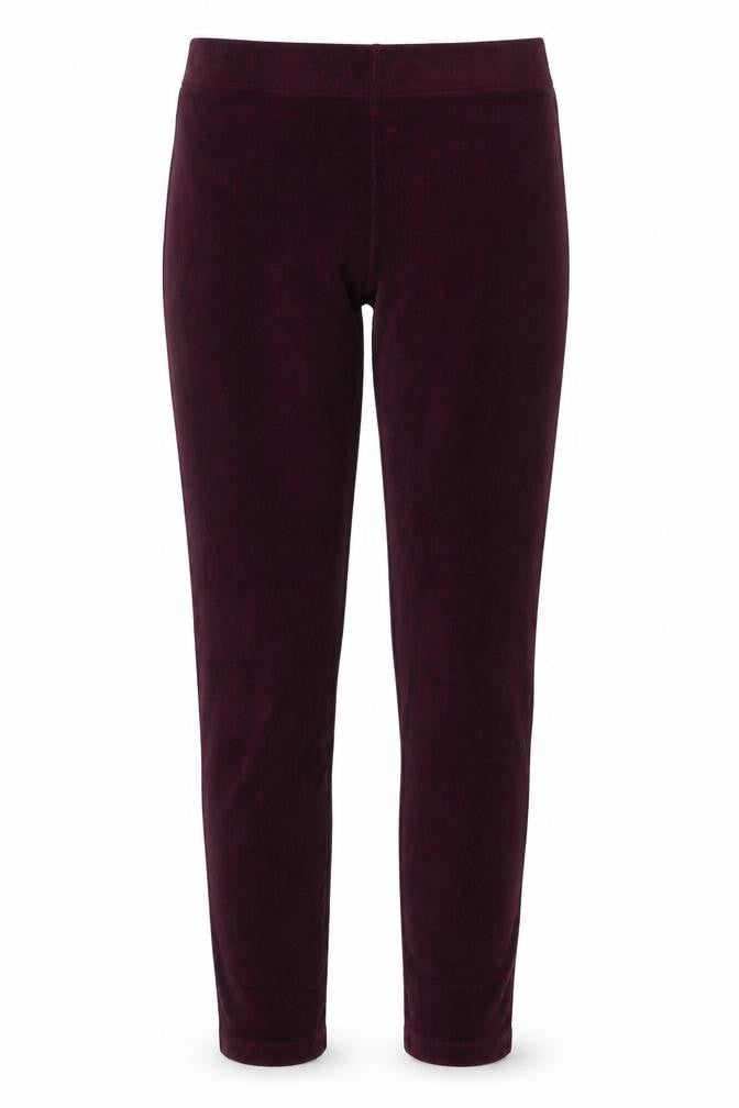 M&S Women’s Purple Corduroy Stretch Leggings UK 12 Short