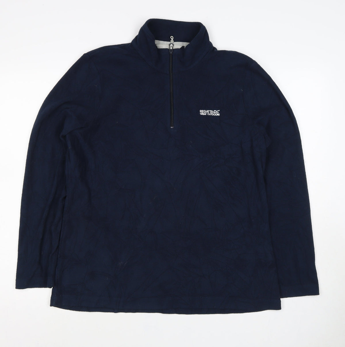 Regatta Womens Blue UK 14 1/4 Zip Fleece Pullover Sweatshirt