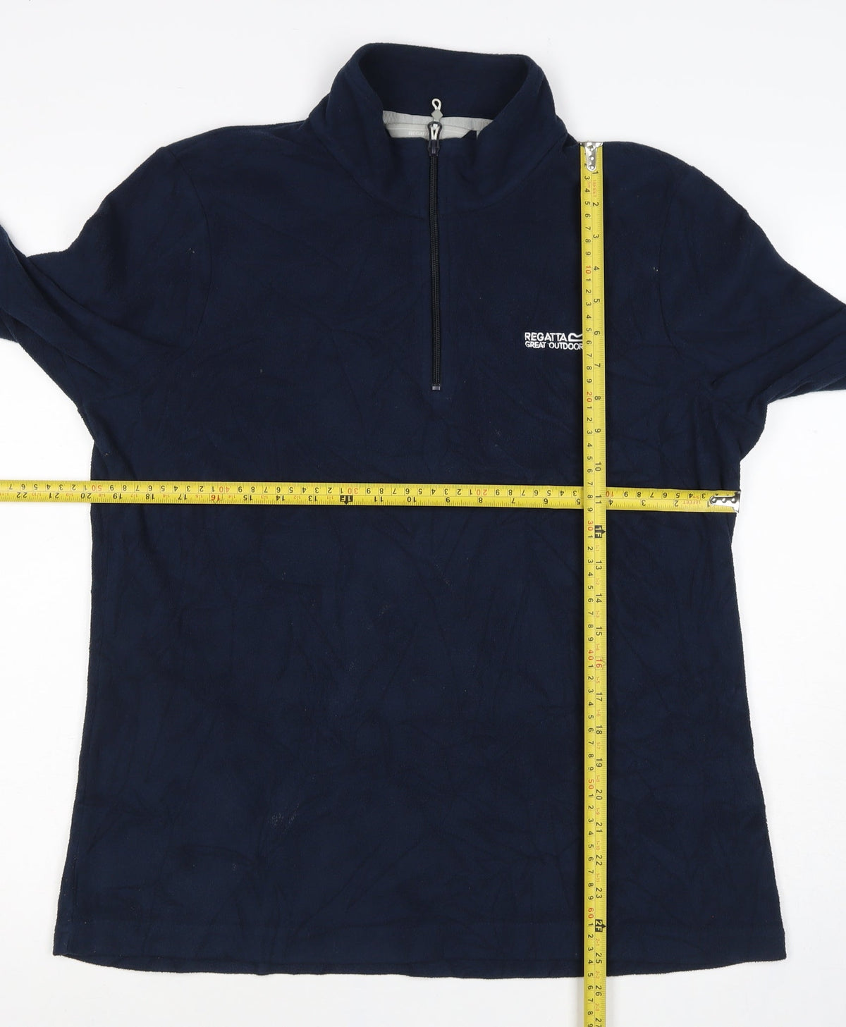 Regatta Womens Blue UK 14 1/4 Zip Fleece Pullover Sweatshirt