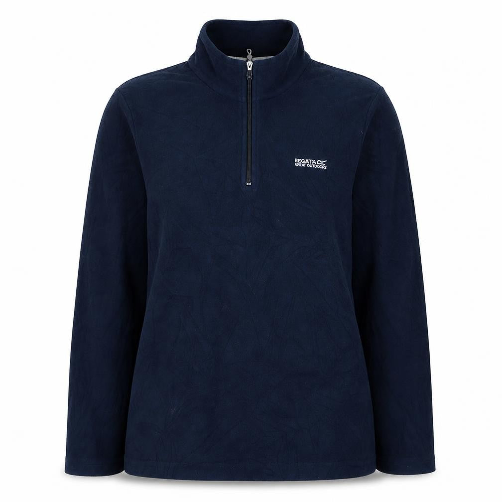 Regatta Womens Blue UK 14 1/4 Zip Fleece Pullover Sweatshirt