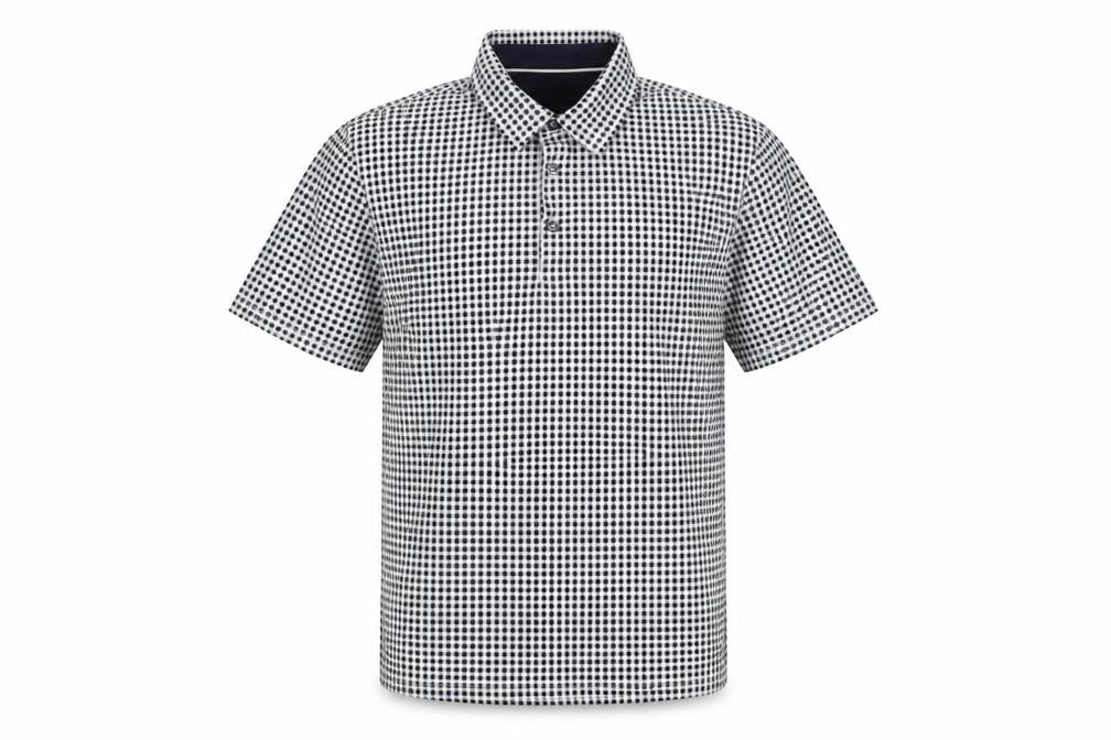 Marks and Spencer Men’s Black White Gingham Cotton Polo Shirt M