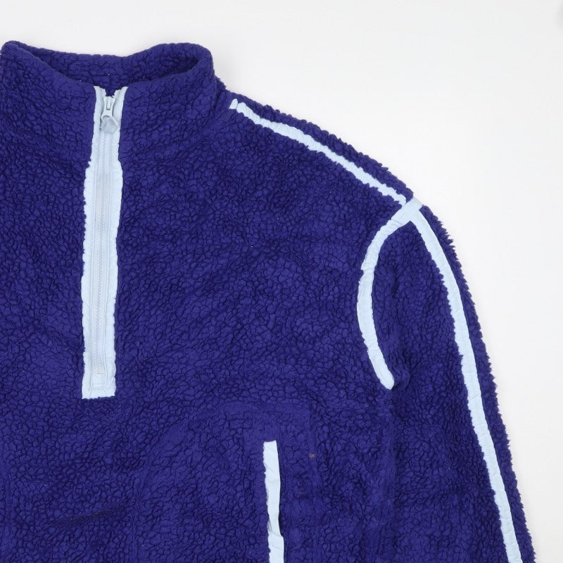 Dunnes Women Purple M Sherpa Fleece Half Zip Sweatshirt
