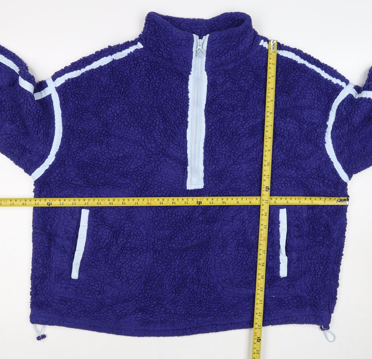 Dunnes Women Purple M Sherpa Fleece Half Zip Sweatshirt