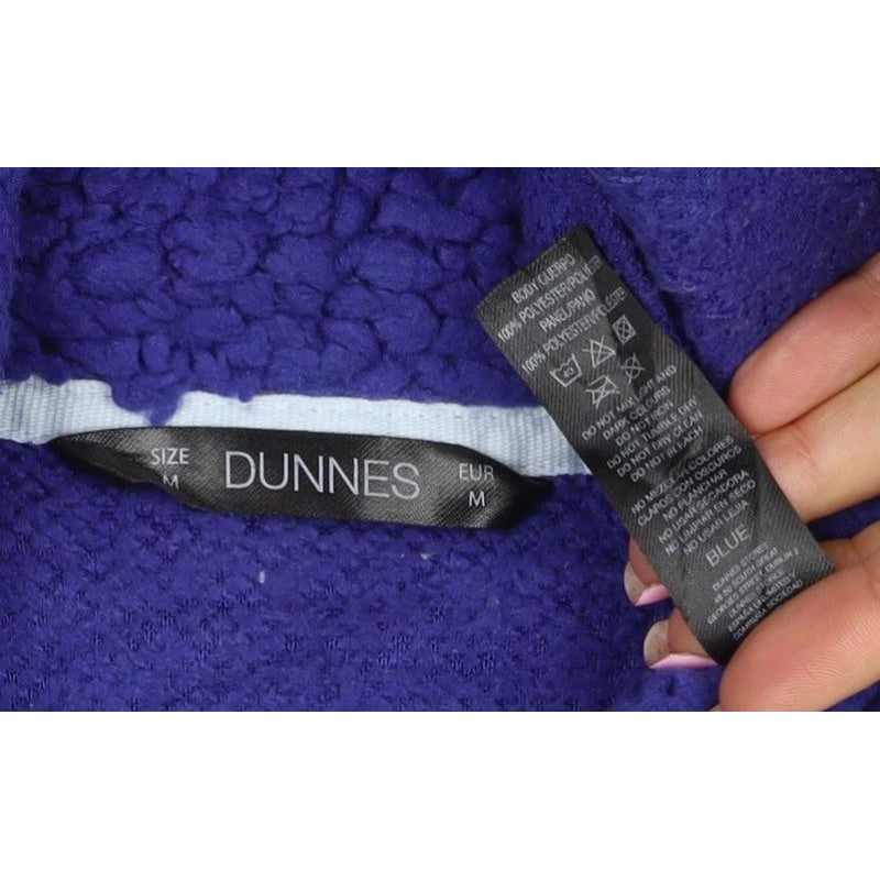 Dunnes Women Purple M Sherpa Fleece Half Zip Sweatshirt