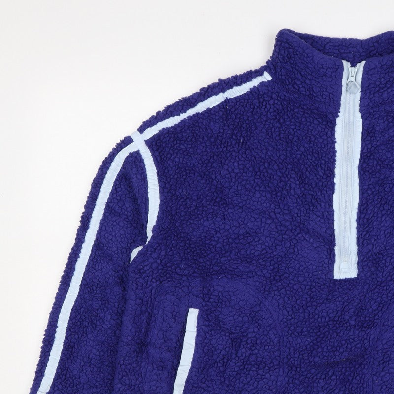 Dunnes Women Purple M Sherpa Fleece Half Zip Sweatshirt