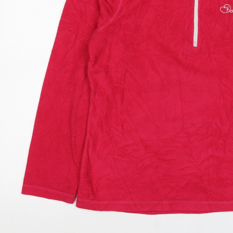 Dare2b Women’s Red UK 16 Fleece Half Zip Pullover Sweatshirt