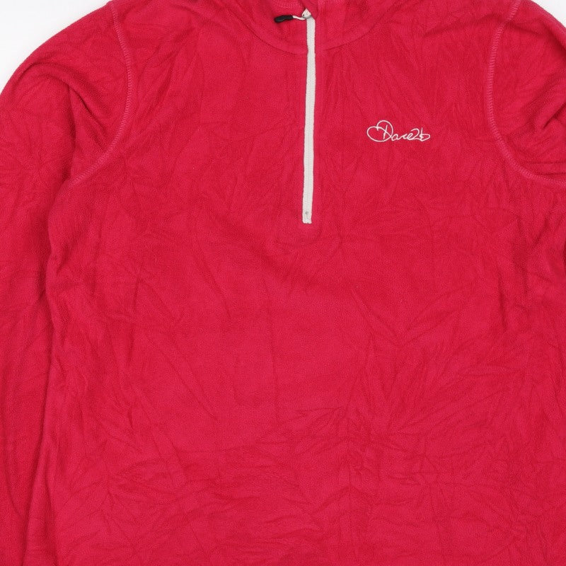 Dare2b Women’s Red UK 16 Fleece Half Zip Pullover Sweatshirt