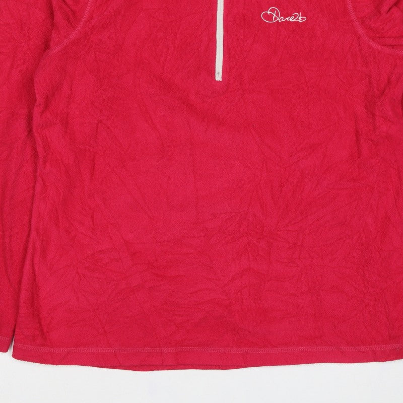 Dare2b Women’s Red UK 16 Fleece Half Zip Pullover Sweatshirt