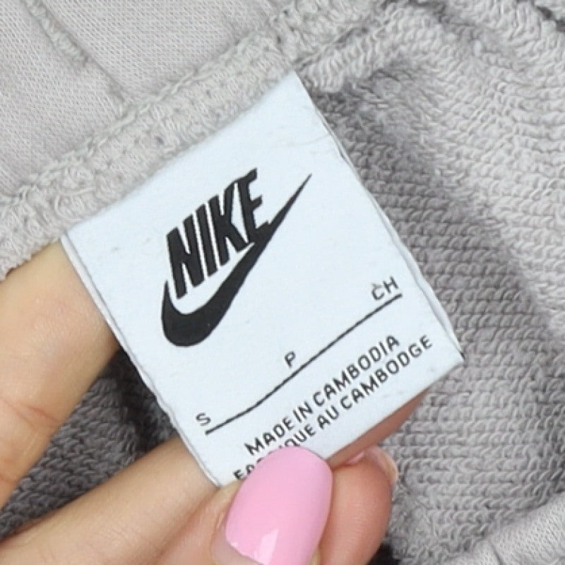 Nike Women Beige S Air French Terry Jogger Sweatpants Drawstring