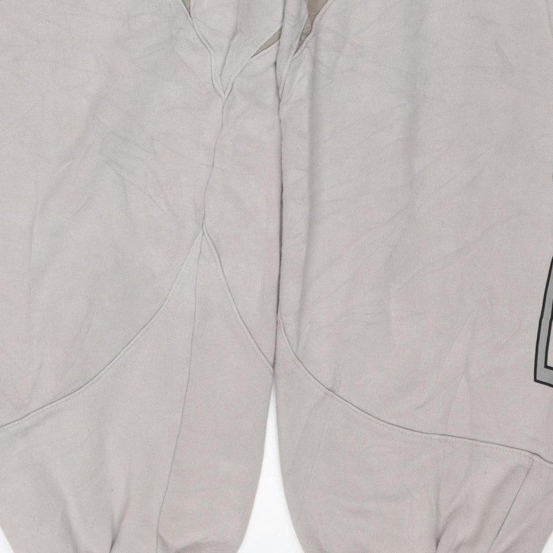 Nike Women Beige S Air French Terry Jogger Sweatpants Drawstring