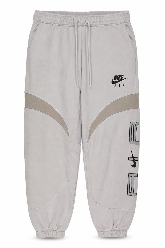 Nike Women Beige S Air French Terry Jogger Sweatpants Drawstring