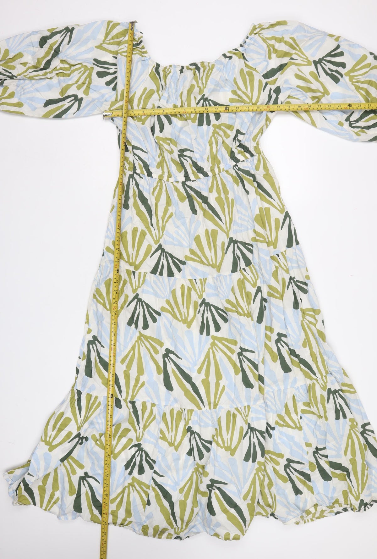 Marks and Spencer Women Multicoloured UK 16 Maxi Floral Tiered Dress
