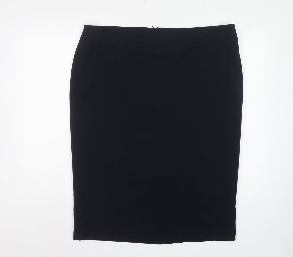 Marks and Spencer Women Black UK 18 Pencil Knee Length Work Skirt