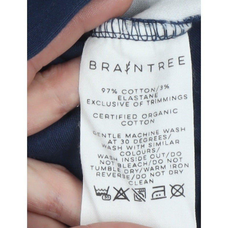 Braintree Women’s Blue Multicolour M Organic Cotton Shift Dress