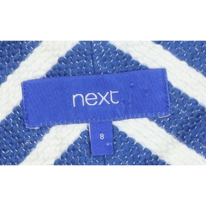 Next Women Blue White Striped Cut Out Sleeveless Sheath Dress UK 8