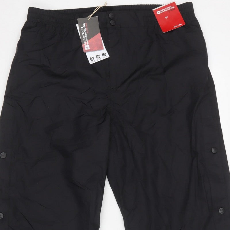 Mountain Warehouse Women Black UK 12 Snow Pants 29L Waterproof Isodry