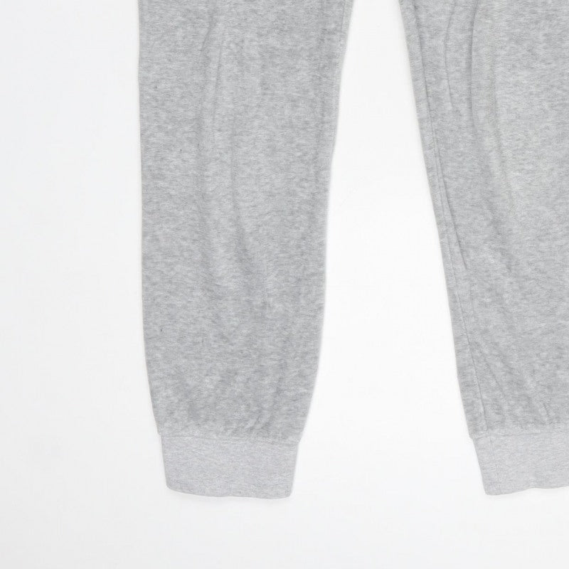 Juicy Couture Women Grey Size S Drawstring Cuffed Sweatpants Joggers