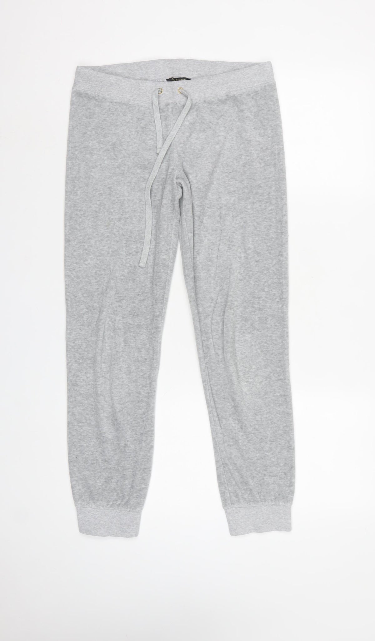 Juicy Couture Women Grey Size S Drawstring Cuffed Sweatpants Joggers