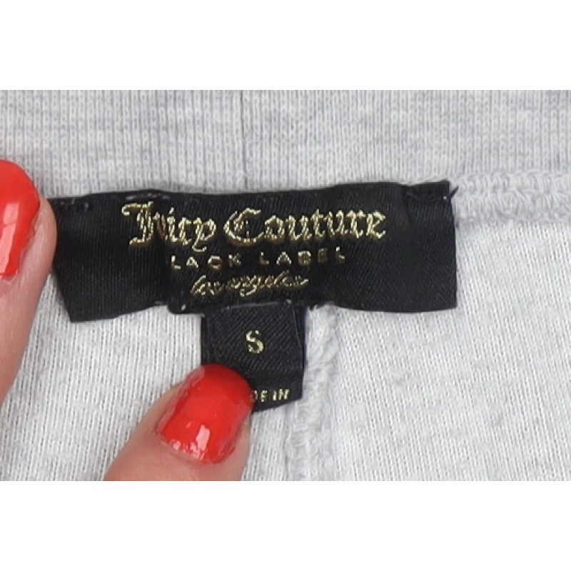 Juicy Couture Women Grey Size S Drawstring Cuffed Sweatpants Joggers