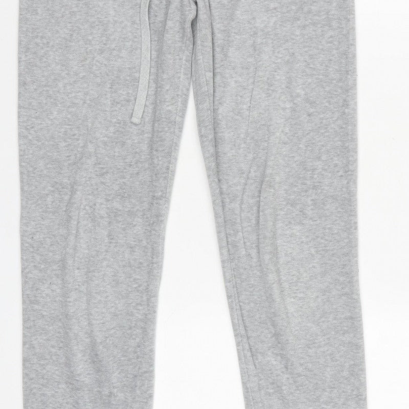 Juicy Couture Women Grey Size S Drawstring Cuffed Sweatpants Joggers