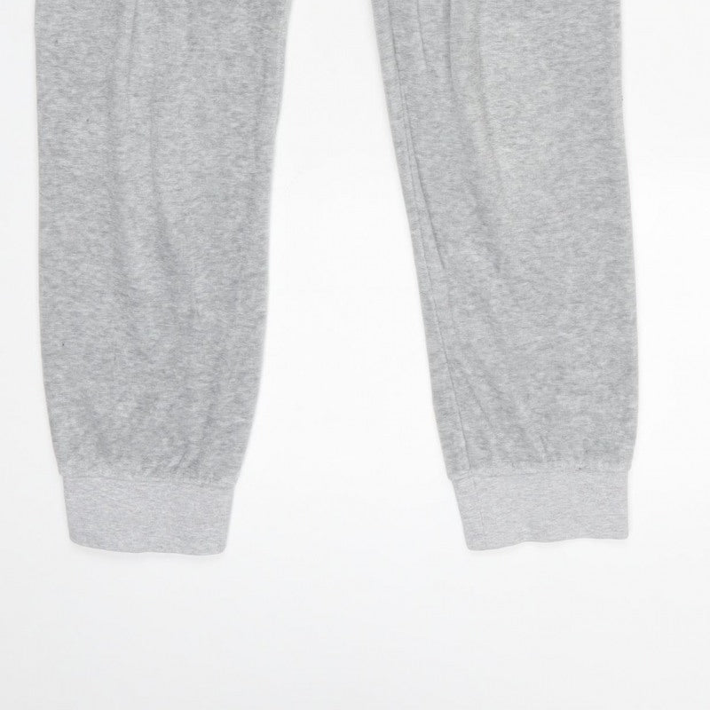 Juicy Couture Women Grey Size S Drawstring Cuffed Sweatpants Joggers