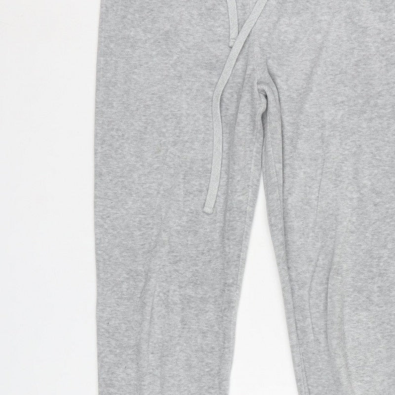 Juicy Couture Women Grey Size S Drawstring Cuffed Sweatpants Joggers
