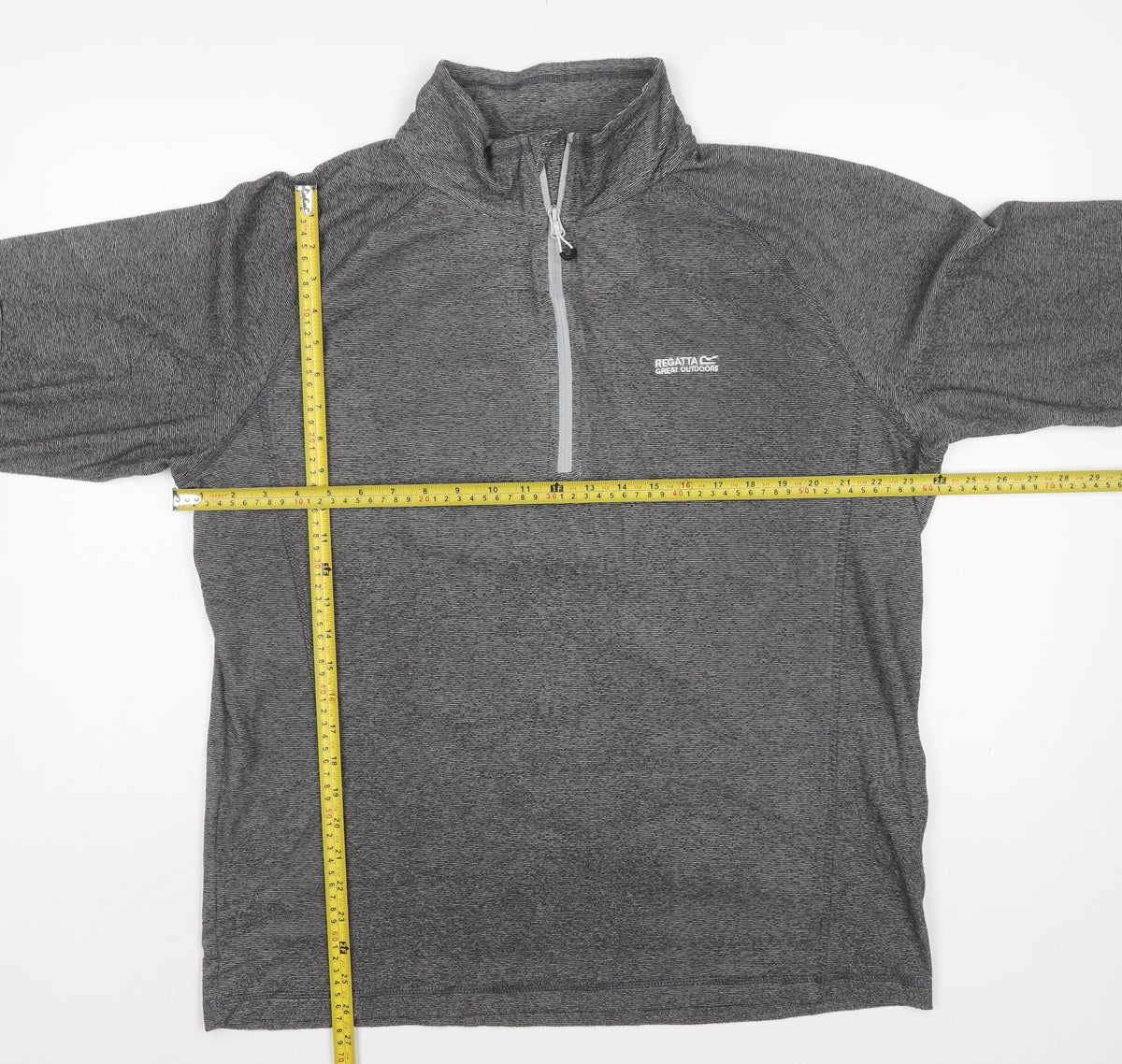 Regatta Men’s Grey XL 1/4 Zip Fleece Sweatshirt Outdoor Walking