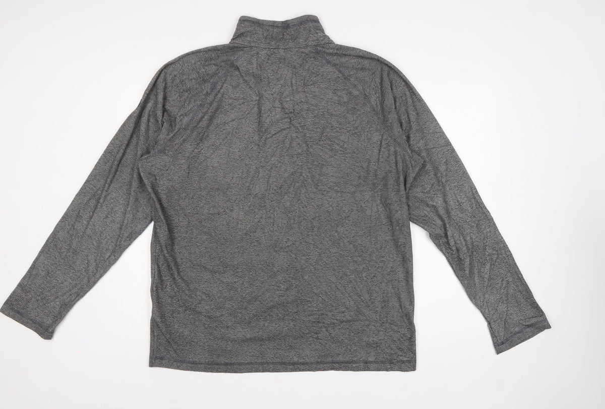 Regatta Men’s Grey XL 1/4 Zip Fleece Sweatshirt Outdoor Walking